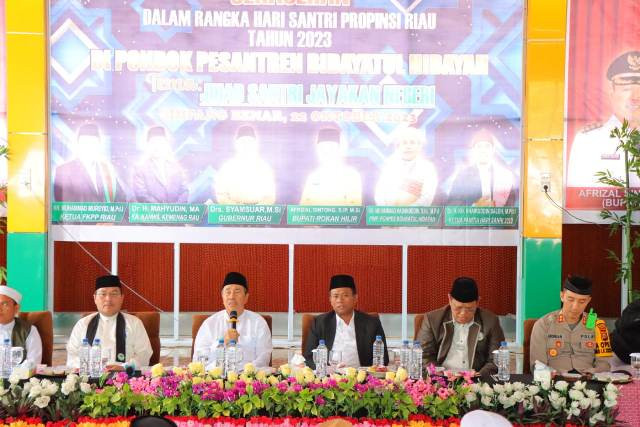 Hari Santri Nasional Tahun 2023,Dihadiri 4.000 Santri,Polres Turunkan 40 Personil Pengamanam