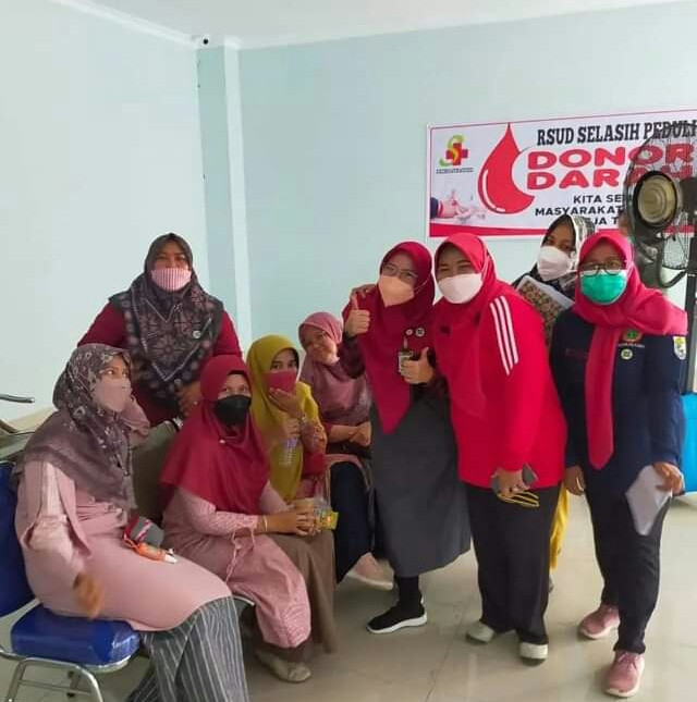 Langkah Tepat Menyambut Hari Ulang Tahun, RSUD Selasih Pelalawan Gelar Donor Darah